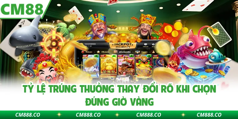 Tỷ lệ trúng thưởng thay đổi rõ khi chọn đúng giờ vàng